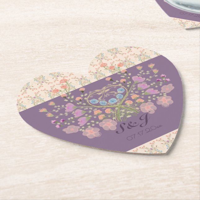 Blüte mit Pflaume Untersetzer (angewinkelt)