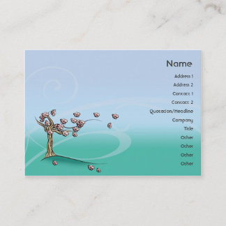 Blüte - mollig visitenkarte