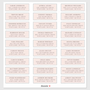 Blüte   Private Guest Address Labels