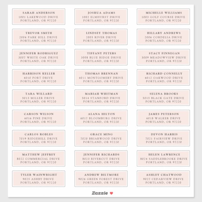 Blüte | Private Guest Address Labels (Blatt)