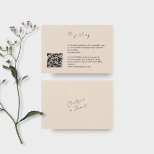 Blüte   QR Code Hochzeitskarte