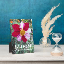 Blüte, wo man Zitat pflanzt Blumenzettel