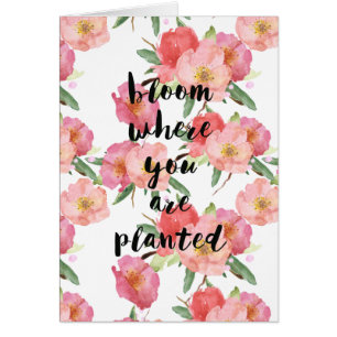 Blüte, wo Sie das gepflanzte Blumen Aquarell sind