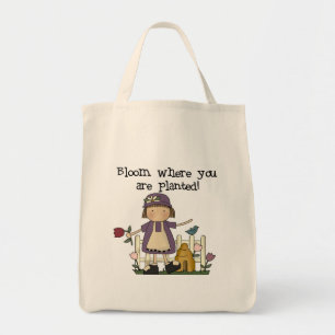 Blüte, wo Sie gepflanzte T-Shirts und Geschenke Tragetasche