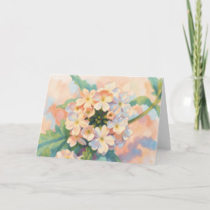 Blüten Aquarell-Kunst Notizkarte Karte