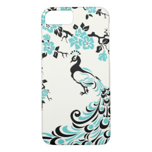 Blüten aus Schwarz, Aqua-Blau title_seo2