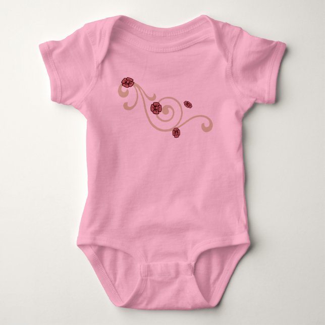 Blüten - Baby Strampler (Vorderseite)