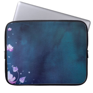 Blüten Blumen Papier vintage Laptopschutzhülle