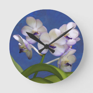Blüten-BlumenPflanzen-bunte Fotografie-Kunst Runde Wanduhr