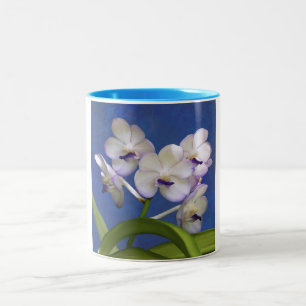 Blüten-BlumenPflanzen-bunte Fotografie-Kunst Zweifarbige Tasse