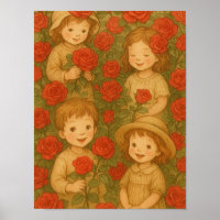 "Blüten der Kindheit: Rose Garden Delight"