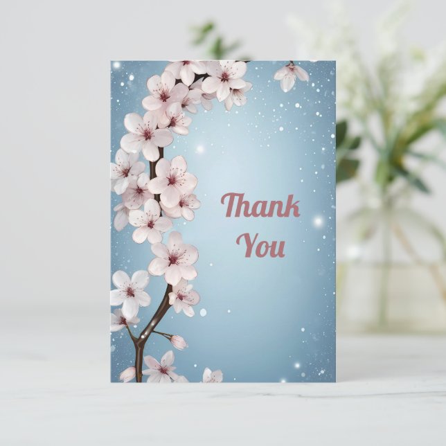 Blüten der Liebe" Einladung zur Hochzeit (Stehend Vorderseite)