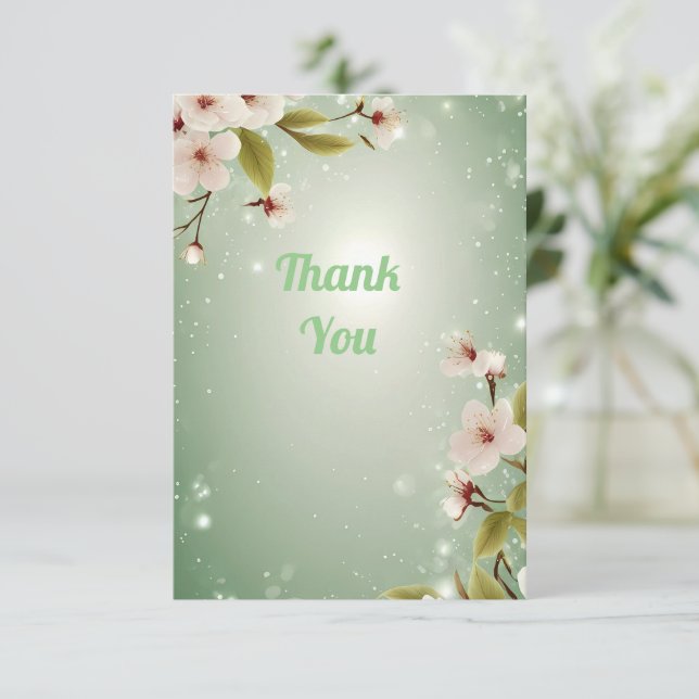 Blüten der Liebe" Einladung zur Hochzeit (Stehend Vorderseite)