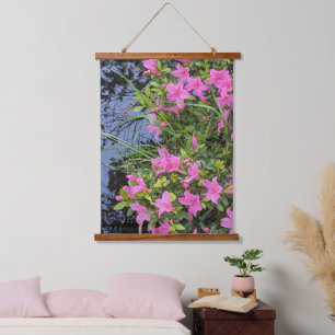 Blüten der rosa Azalee Wandteppich Mit Holzrahmen