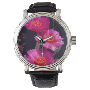 Blüten des Opuntia basilaris 2 Armbanduhr