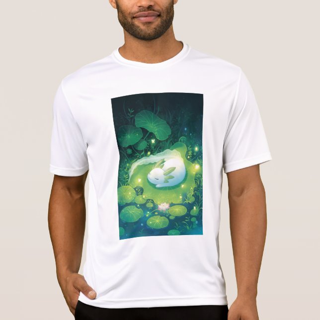 Blüten des Teich Axolotl Garden T-Shirt (Vorderseite)