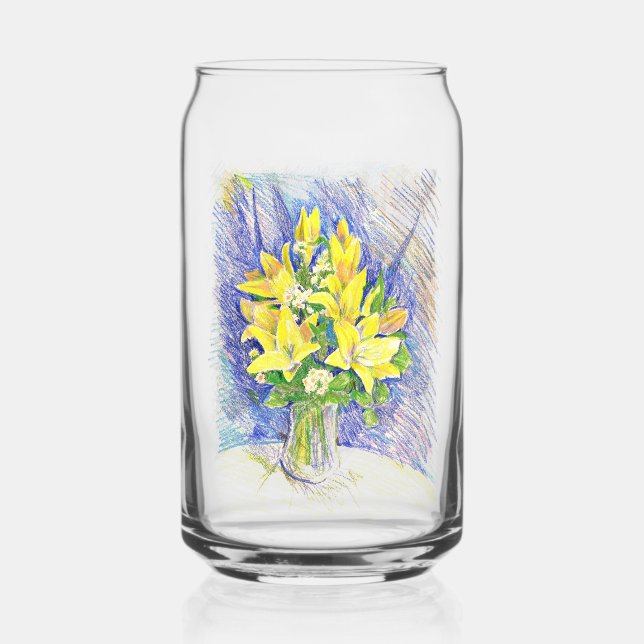 Blüten Dosenglas (Vorderseite)