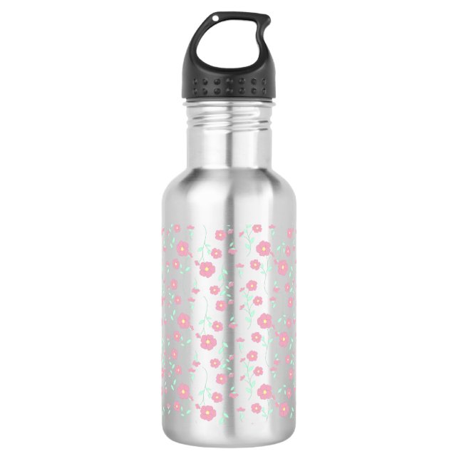 Blüten Edelstahlflasche (Vorderseite)