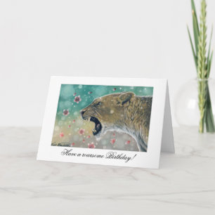 Blüten Geburtskarte Karte