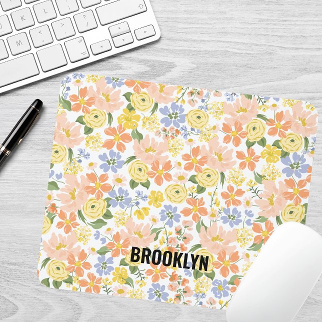 Blüten Gelbe Pfirsich Mousepad (Von Creator hochgeladen)