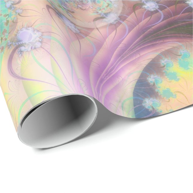 Blüten Geschenkpapier (Rolleneckpunkt)