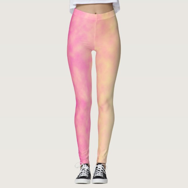 Blüten-Glanz Leggings (Vorderseite)