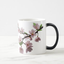 Blüten im Regen - Elegantes Kirschblühen Verwandlungstasse