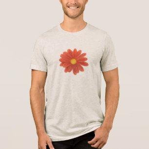 Blüten in Bewegung – Lebendige Blumengrafik Tri-Blend Shirt