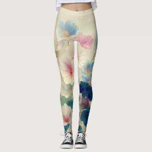 Blüten in Blüte – Sanfte Pastell-Botanikkunst #1 Leggings