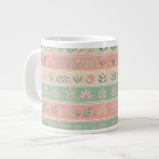 Blüten in der Stripes-Kaffee-Tasse Jumbo-Tasse