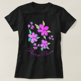 Blüten in hellrosa Akzentuiert mit Aquamarin T-Shirt