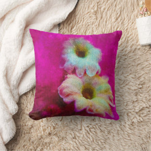 Blüten in Rosa Kissen