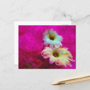Blüten in Rosa Postkarte