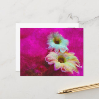 Blüten in Rosa Postkarte