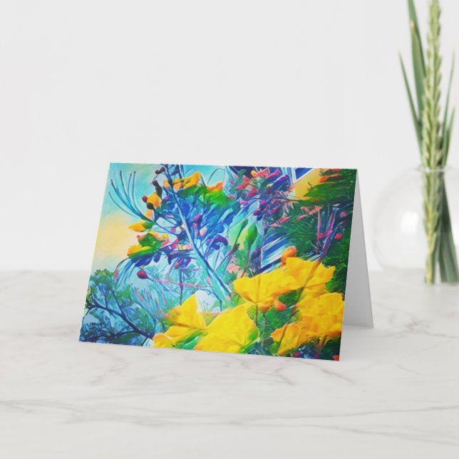 Blüten Karte (Vorderseite)