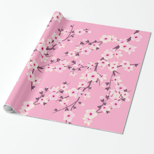 Blüten-Kirschblüten Rosa Geschenkpapier