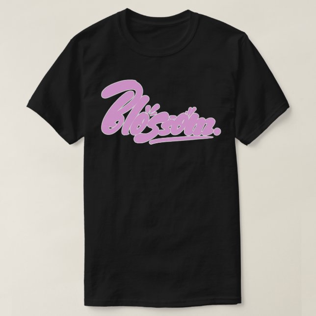 Blüten Lässig weich T-Shirt (Design vorne)