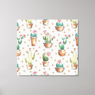 Blüten-Muster des Wüsten-Blüten-Schritt-  Leinwanddruck