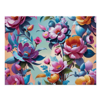 Blüten Poster