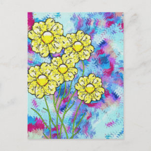 Blüten Postkarte