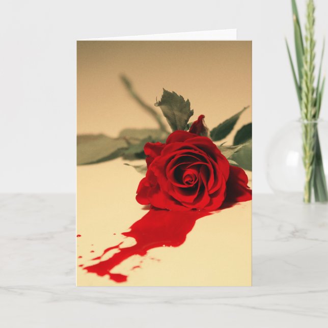 Bluten-Rosen-Gruß-Karte Karte (Vorderseite)