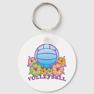 Blüten-Strand-Volleyball Schlüsselanhänger