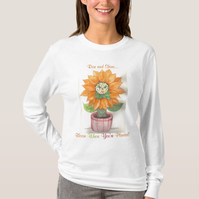 Blüten-T - Shirt (Vorderseite)