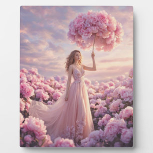 Blüten Traumlandschaft Fotoplatte