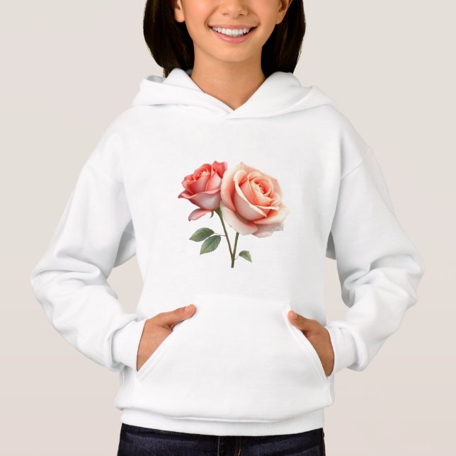 Blüten und Blüten Hoodie (Vorderseite)