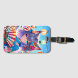 Blüten und Laternen: Festival der Anime Gepäckanhänger