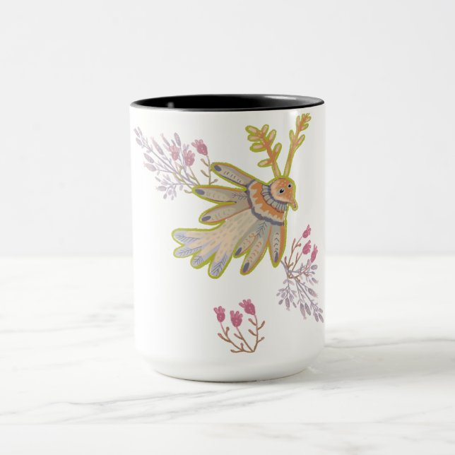 Blüten und Vögel Tasse (Zentrum)