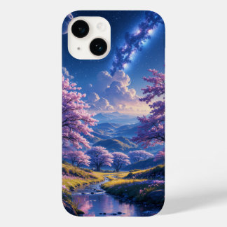 Blüten unter einem Sternenhimmel Case-Mate iPhone 14 Hülle