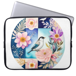 Blüten & Vögel  Laptopschutzhülle