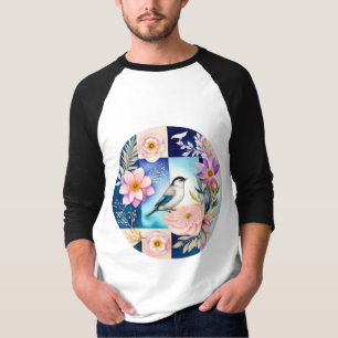 Blüten & Vögel  T-Shirt